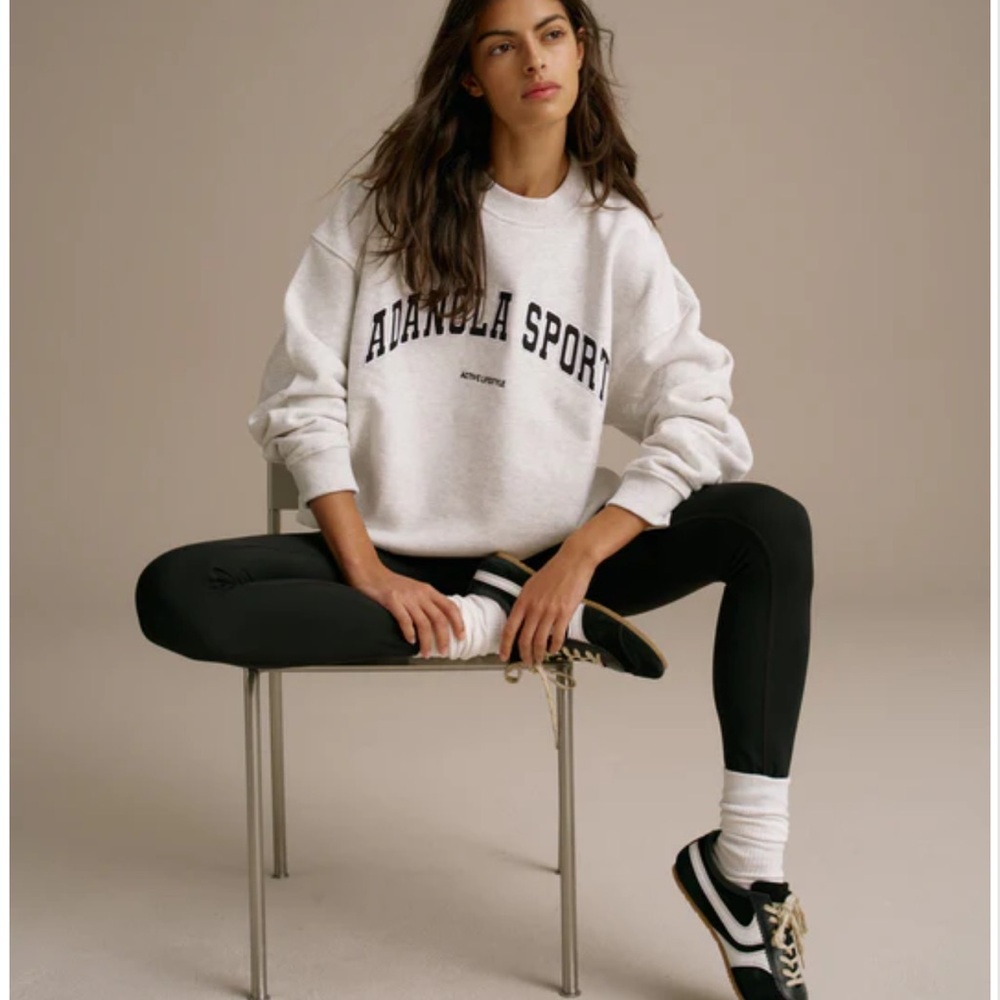 Adanola Sport Oversized Sweatshirt - Light Grey Melange